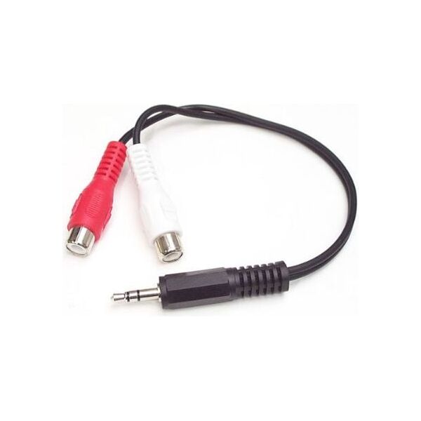 Kabel StarTech Jack 3.5mm - RCA (Cinch) x2 0.15m czarny (MUMFRCA)