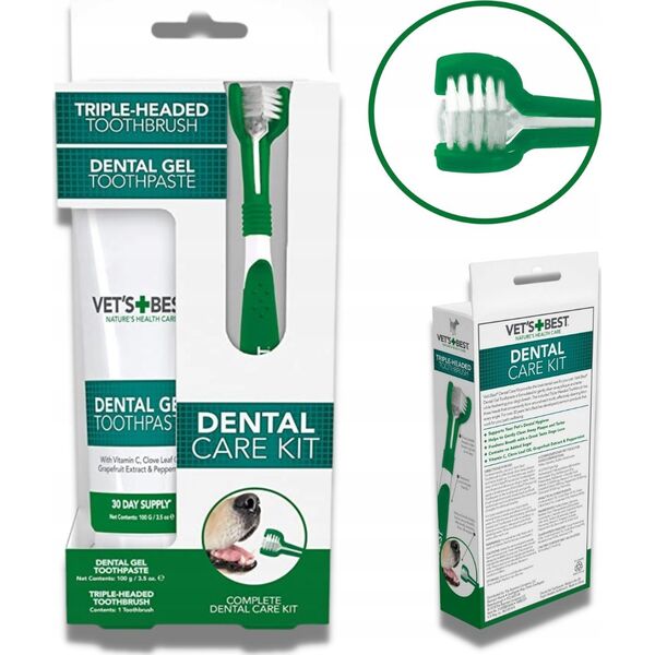 VETS BEST DENTAL GEL+ΟΔΟΝΤΟΒΟΥΡΤΣΑ
