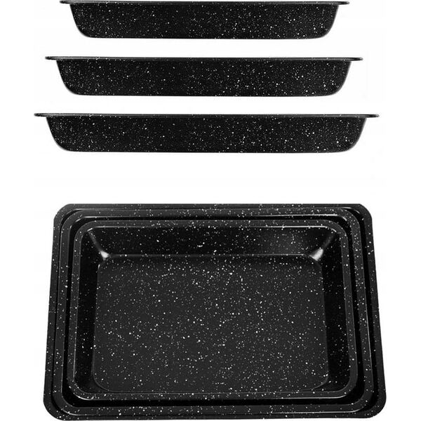 Brunbeste ZESTAW 3 TORTOWNIC BLASZANYCH NON-STICK 22/24/26CM BRUNBESTE BB-1028