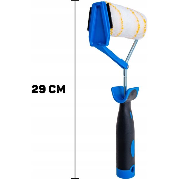 Wałek malarski z rączką 2K do malowania odcięć – poliakryl 10cm 30mm fi-6mm
