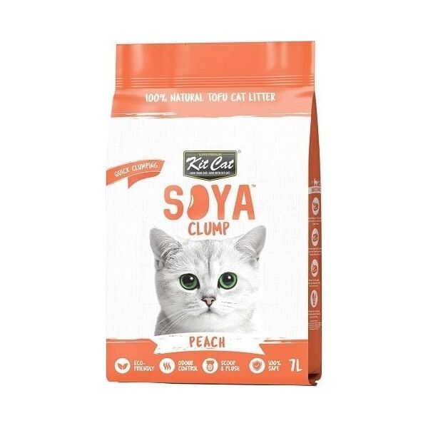Kit Cat Żwirek Dla Kota Sojowy ECO Peach 7L 2,5kg
