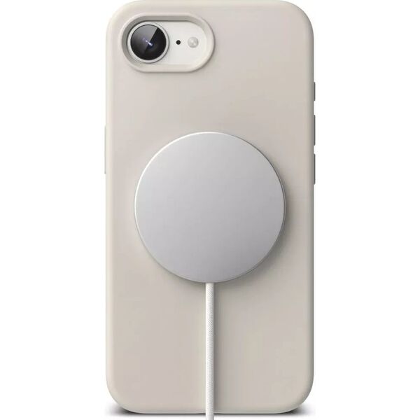 Etui Ringke Silicone Magnetic MagSafe do iPhone 16e Stone