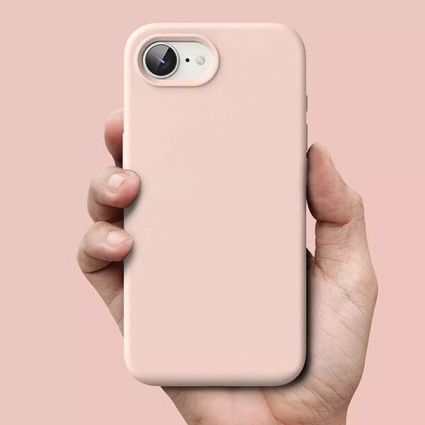 Etui Ringke Silicone Magnetic MagSafe do iPhone 16e Pink Sand