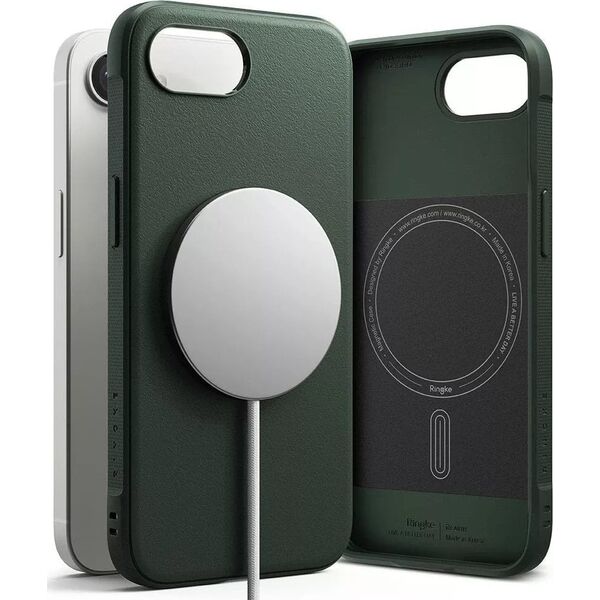 Etui Ringke Onyx Magnetic MagSafe do iPhone 16e Dark Green