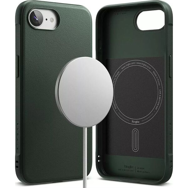 Etui Ringke Onyx Magnetic MagSafe do iPhone 16e Dark Green