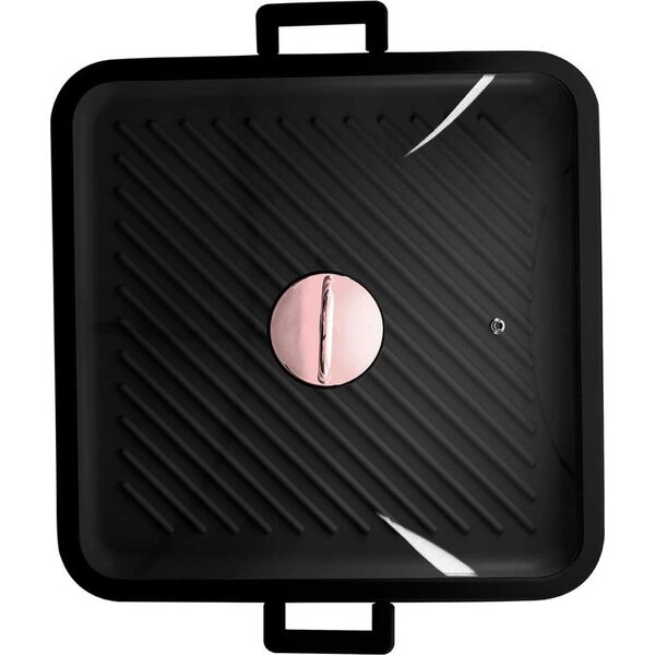 PATELNIA TYTANOWA Z POKRYWĄ 34x34cm BERLINGER HAUS BH-7789 BLACK ROSE