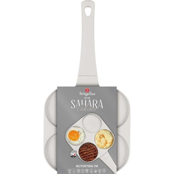 PATELNIA TYTANOWA 26cm DO HAMBURGERÓW JAJEK BERLINGER HAUS BH-7798 SAHARA