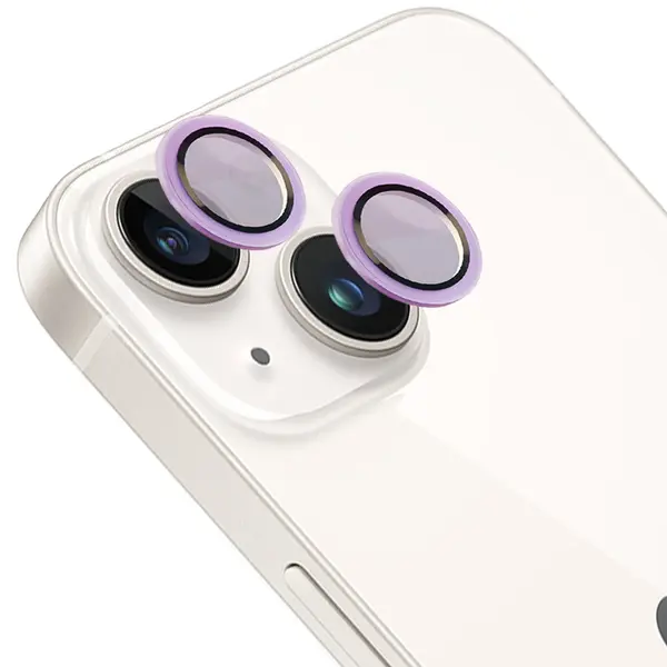 Bizon Glass Snap Lens Apple iPhone 14 / 14 Plus purple frame