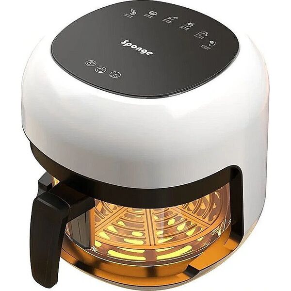 Φριτέζα χωρίς λάδι Sponge Sponge Air Fryer Oven 4L Glass Cooker