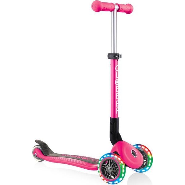 Hulajnoga Globber Globber Junior Foldable Lights Fuchsia - 437-110-R