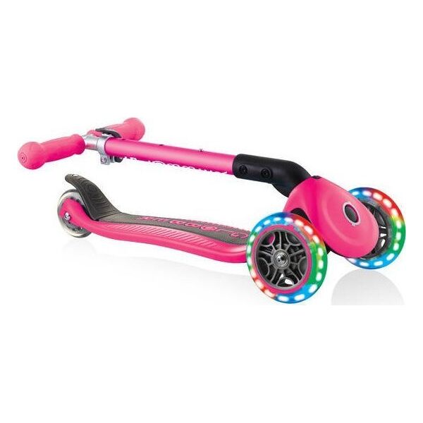 Hulajnoga Globber Globber Junior Foldable Lights Fuchsia - 437-110-R