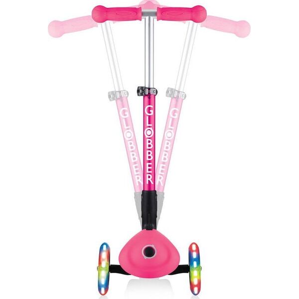 Hulajnoga Globber Globber Junior Foldable Lights Fuchsia - 437-110-R