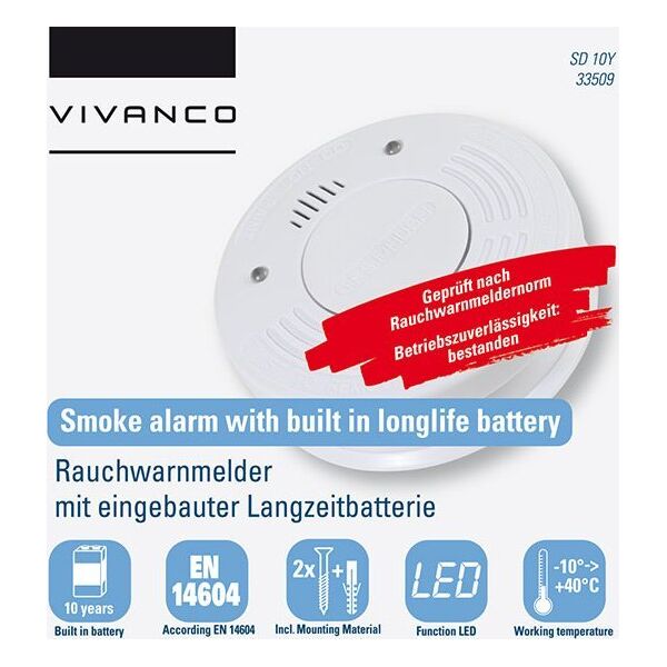 Vivanco Vivanco smoke detector SD 10Y (33509)