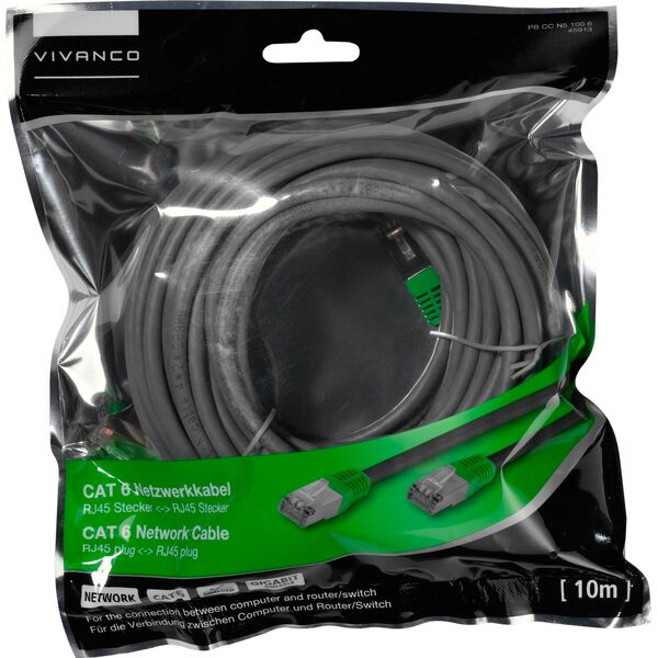 Vivanco Vivanco καλώδιο δικτύου CAT 6 10m (45913)