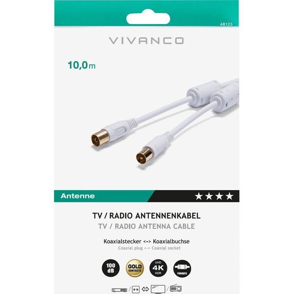 Ομοαξονικό καλώδιο Vivanco Vivanco HQ 10m (48123)