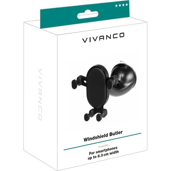 Vivanco Vivanco βάση στήριξης τηλεφώνου αυτοκινήτου Windshield Butler (61636)