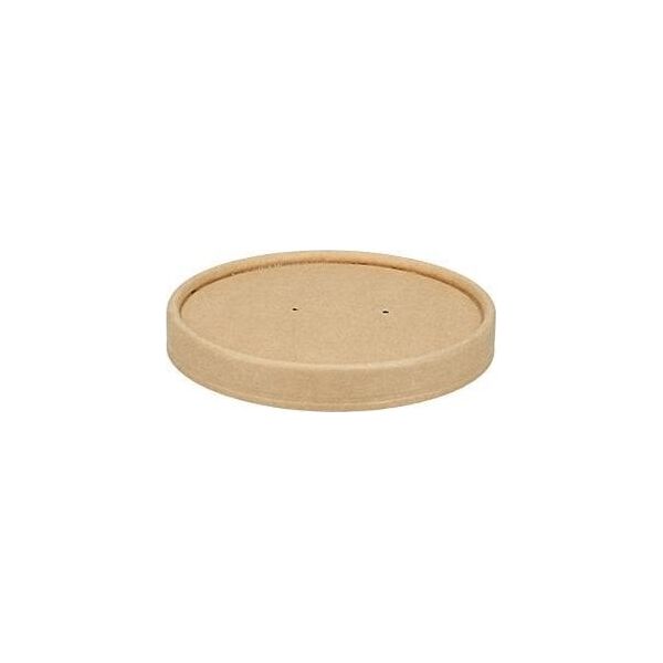 Καπάκι Verive Ø 96 mm για soup-to-go κύπελλο χαρτί/PLA Καφέ,25 τεμ/πακ - (25 τεμ.)