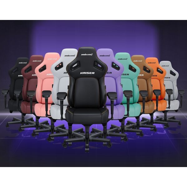 Fotel Anda Seat Fotel gamingowy Kaiser 4 XL Anda Seat materiałowy ciemnoszary