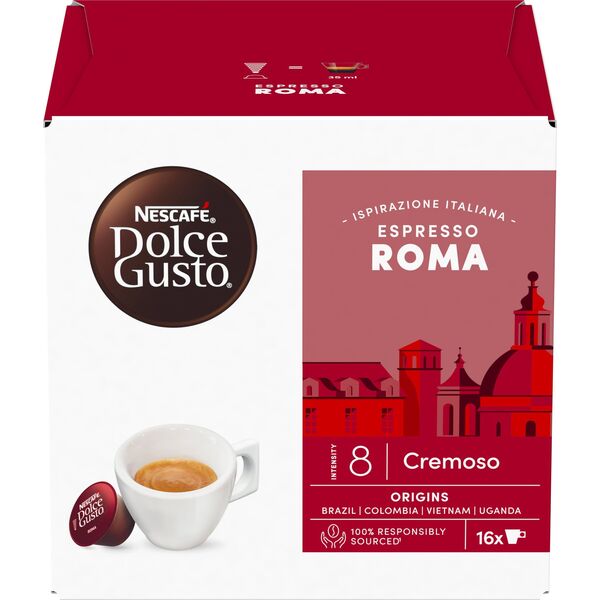Κάψουλες καφέ NESCAFE(r) Dolce Gusto(r) Roma, 16 τεμ.