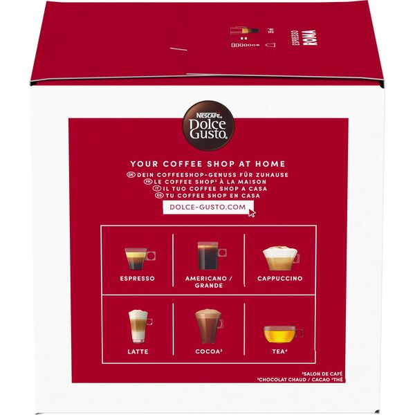 Κάψουλες καφέ NESCAFE(r) Dolce Gusto(r) Roma, 16 τεμ.