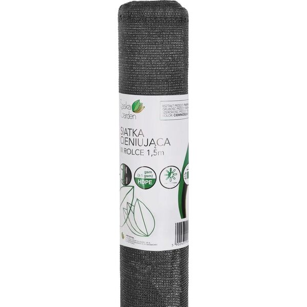 Siatka cieniująca 140g/m2 1.5x50m ciemno szara