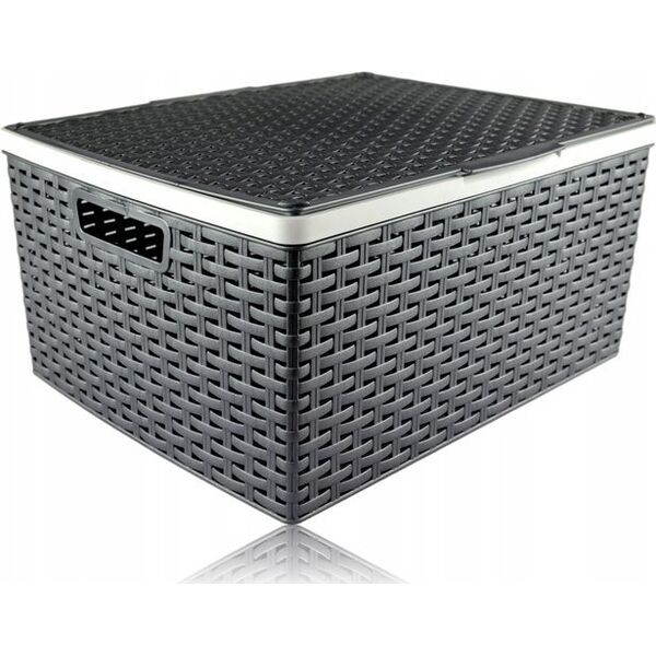 Koszyk z pokr. RATTAN 41X34X20