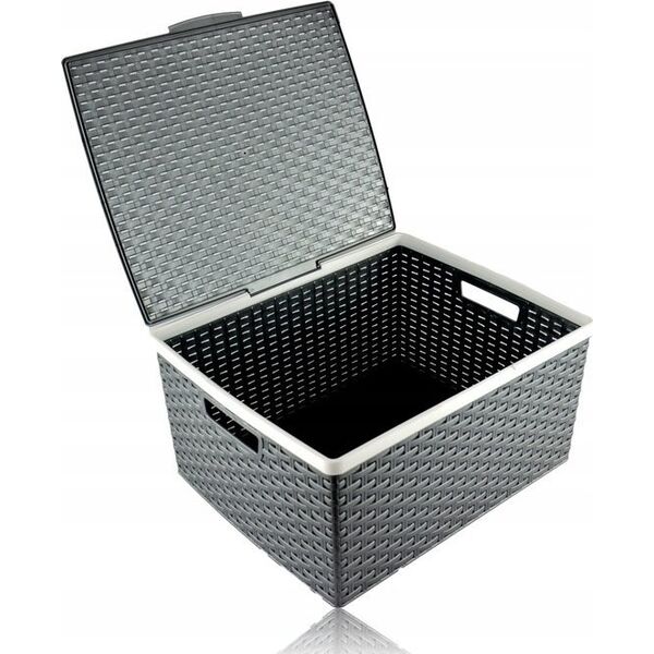 Koszyk z pokr. RATTAN 41X34X20