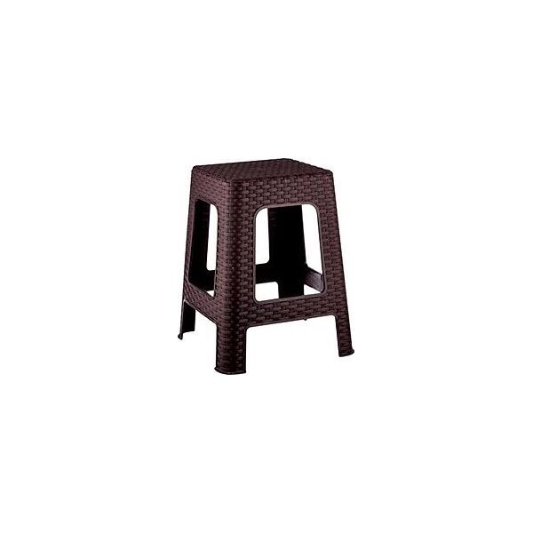 Taboret RATTAN -brąz 28x28x45