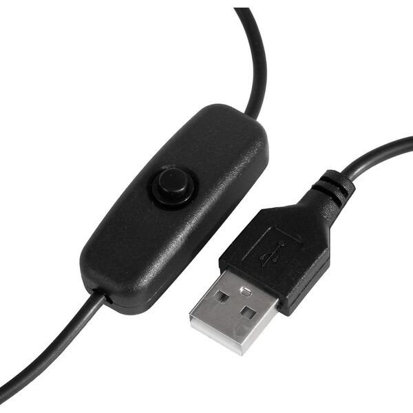 Glow Lampka UV LED Snake na biurko czarna