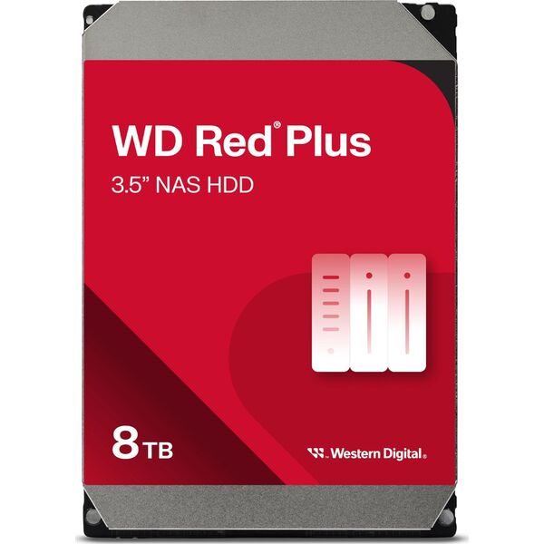 Western Digital WD Raudona Plus 8TB SATA 6Gb/s HDD Desktop