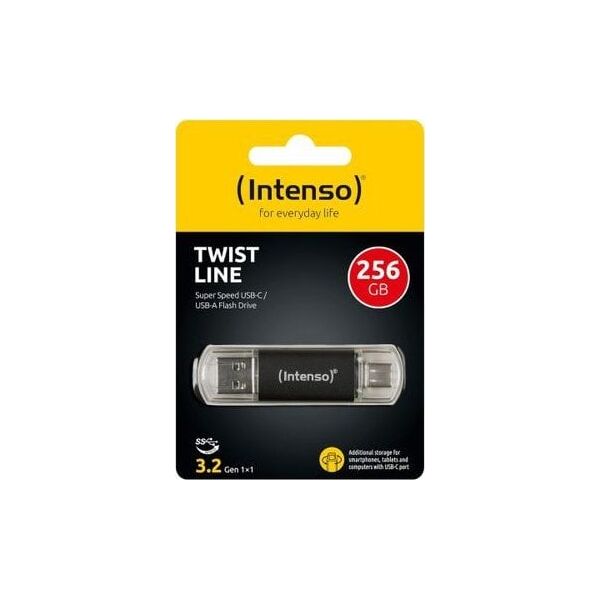 Intenso Twist Line         256GB USB Stick 3.2  USB-C 'amp| USB-A