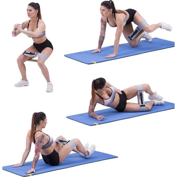 One Fitness Hip Band HB010 regulowany opór szary 1 szt.