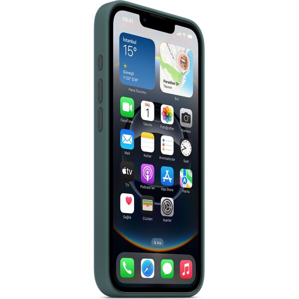 APPLE iPhone 16e Silicone Case Lake Green