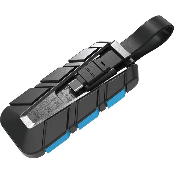 ADATA External SSD 500GB SC740, USB-C 3.2 Gen2, Černo-modrá