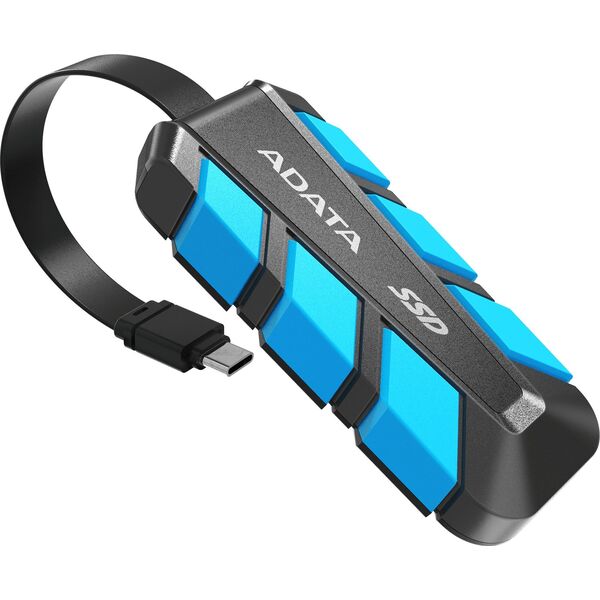 ADATA External SSD 1TB SC740, USB-C 3.2 Gen2, Černo-modrá