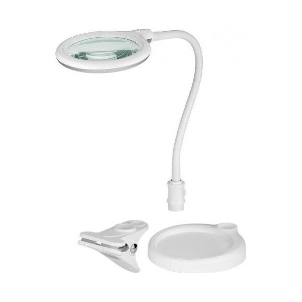 Goobay Lampa lupa LED z podstawą/zaciskiem, 6 W