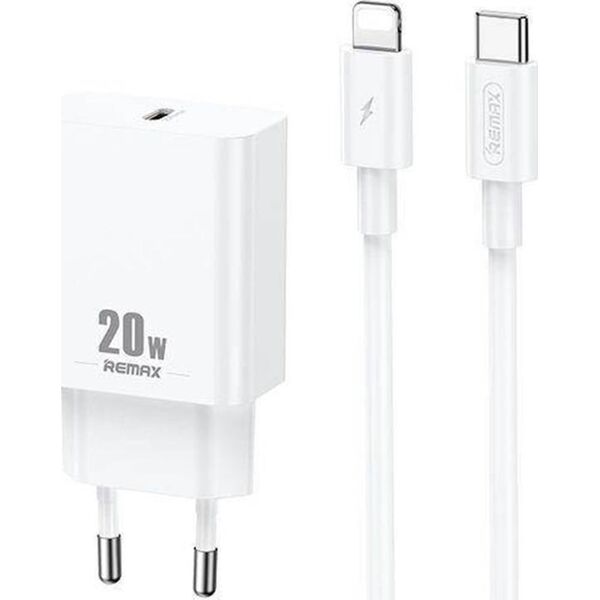 Ładowarka Remax ŁAD SIEC REMAX PRIME II SERIES 20W RP-U5 + KABEL USB-C/LIGHTNING 1M