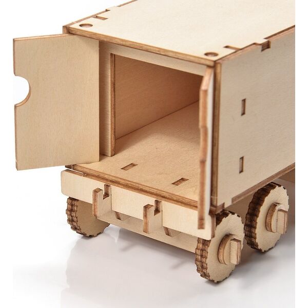 Little-Story Little Story Drewniane Puzzle Model 3D - Ciężarówka