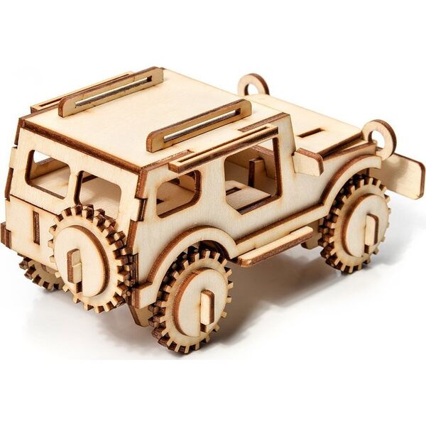 Little-Story Little Story Drewniane Puzzle Model 3D - Jeep