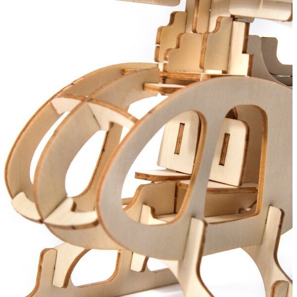 Little-Story Little Story Drewniane Puzzle Model 3D - Helikopter