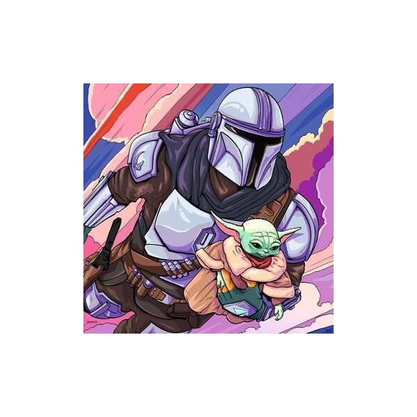 Ravensburger Puzzle 3x49 element?w Mandalorian
