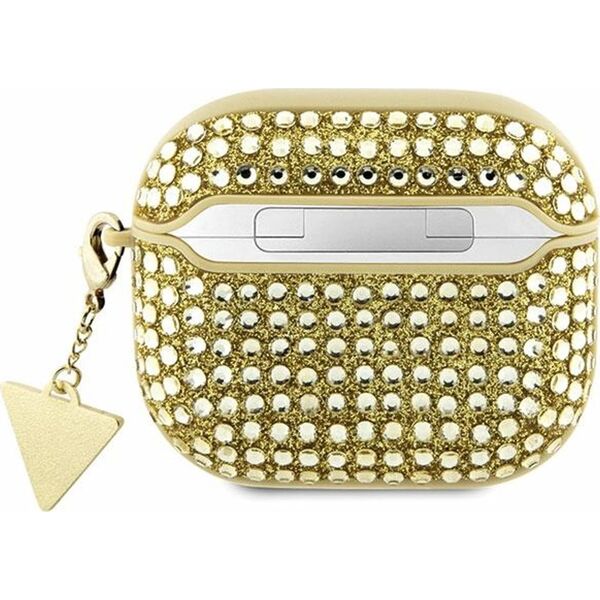 Guess Oryginalne Etui APPLE AIRPODS 3 Guess Hardcase Rhinestone Triangle (GUA3HDGTPD) złote