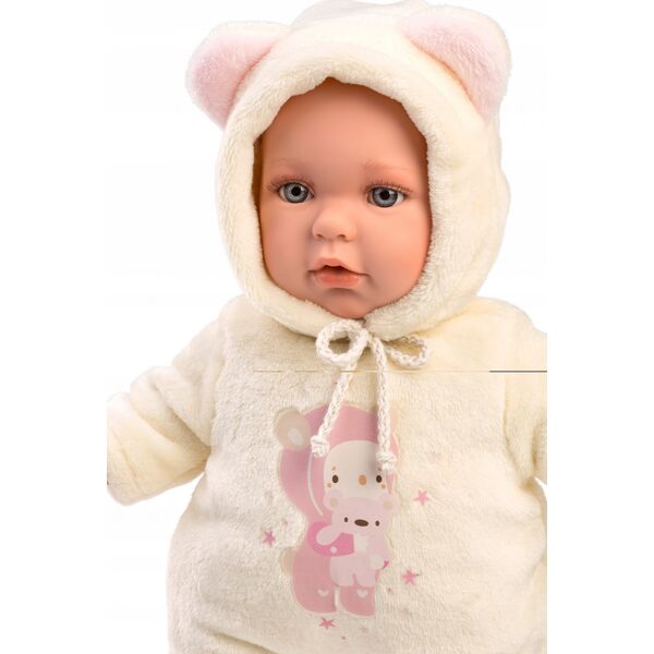 Llorens Llorens 14208 Lalka bobas Julia 42 cm z miękkim brzuszkiem