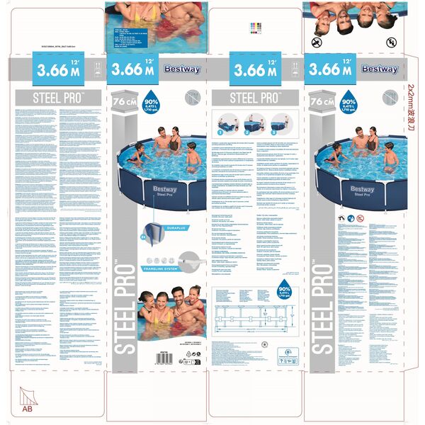 Bestway Basen ze stelażem 366x76 (B56706)