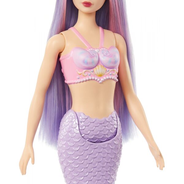 Lalka Barbie Mattel Syrenka Lalka Fioletowy ogon HRR06