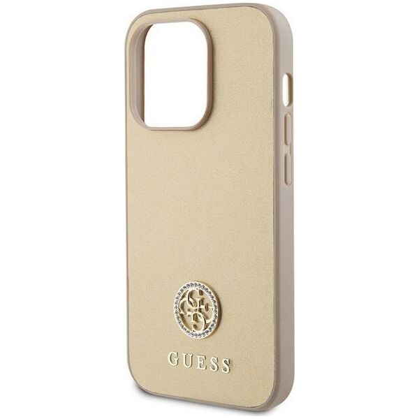 Guess Guess GUHCP15LPS4DGPD iPhone 15 Pro 6.1" złoty/gold hardcase Strass Metal Logo