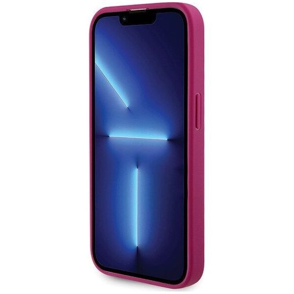 Guess Guess GUHCP15LPS4DGPP iPhone 15 Pro 6.1" różowy/pink hardcase Strass Metal Logo