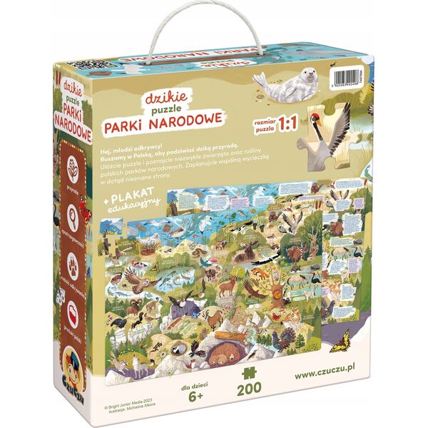 Czuczu Puzzle Dzikie puzzle - Parki Narodowe 200 elementów