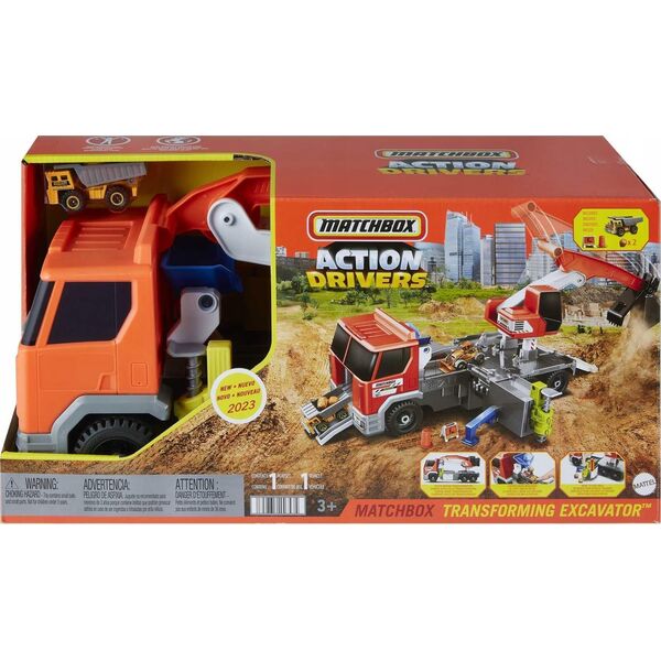 Mattel Zestaw pojazdów Matchbox Ciężarówka - Koparka