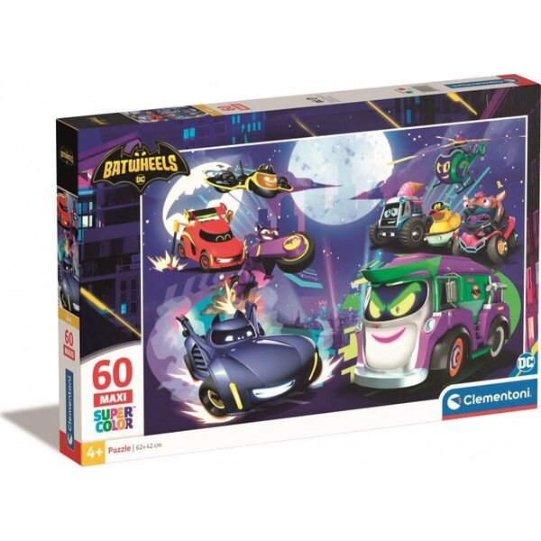 Clementoni Puzzle 60 elementów Maxi Batwheels